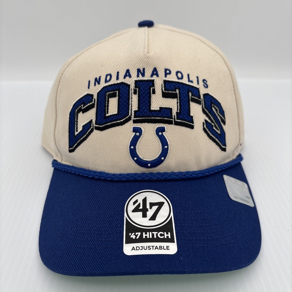 47 Brand Indianapolis Colts Retro Script Logo Hitch A-Frame Rope Snapback Hat